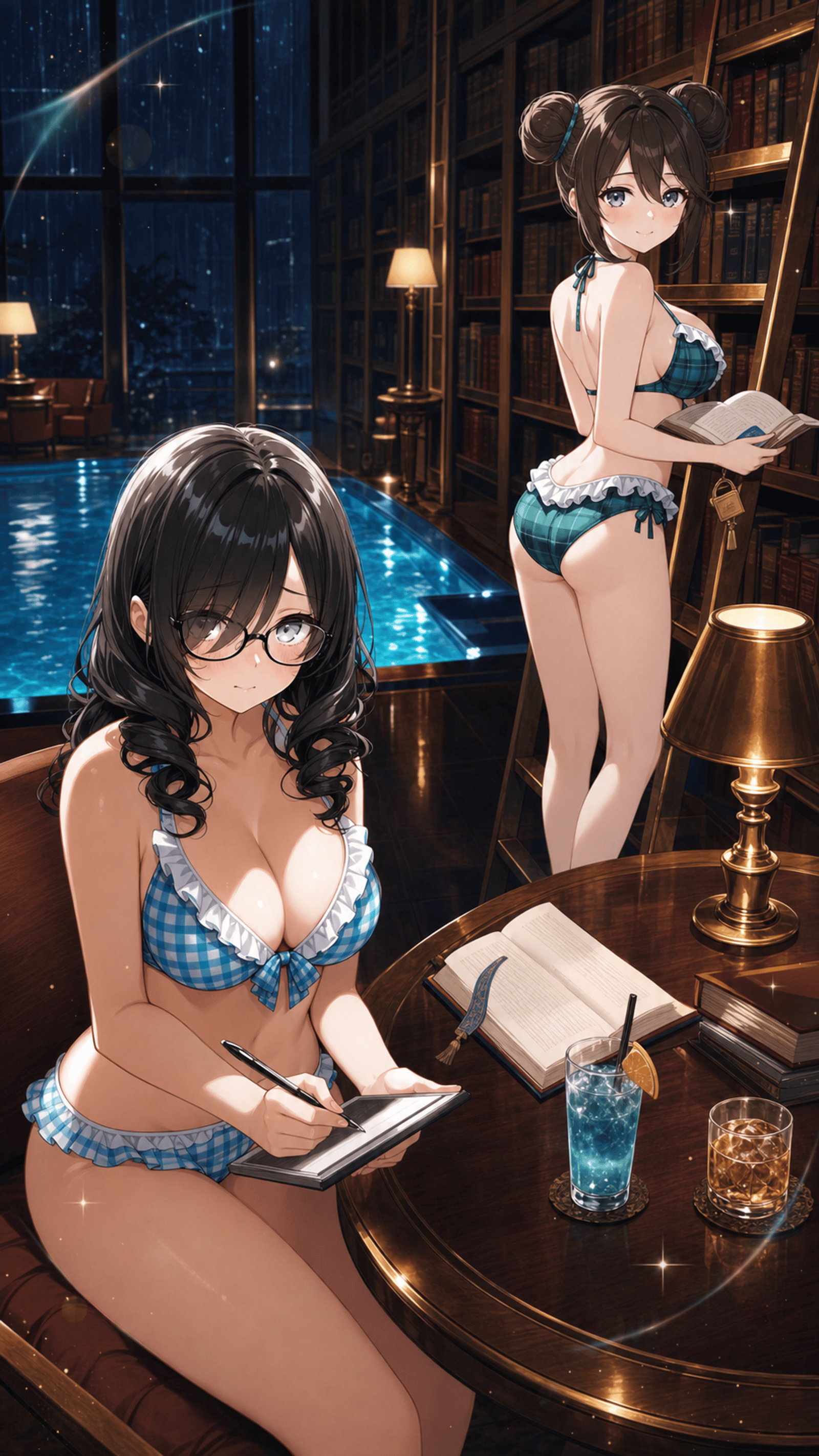閉館後、雨音だけの読書会